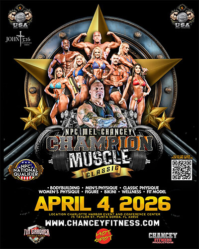 NPC MEL CHANCEY CHAMPION MUSCLE CLASSIC